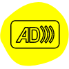 Icono siglas de audiodescripción.